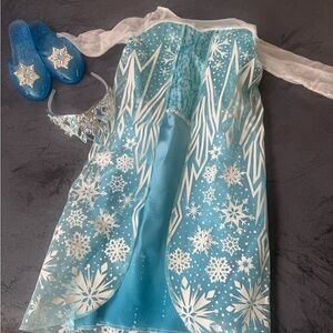 Original Use Blue and White Snow Queen Costume